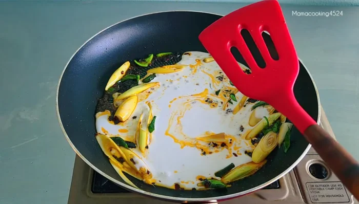 Add coconut milk and stir until well combined.