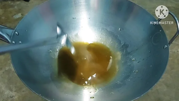 Simmer the mixture until the sauce thickens.