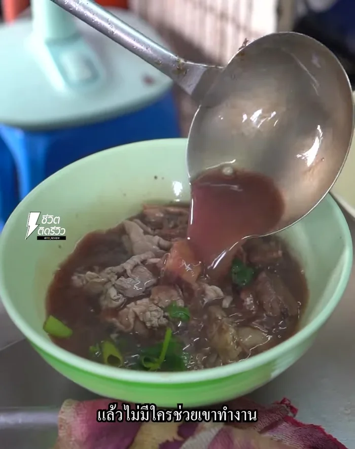 Simmer the broth with the meat and spices for an extended period. The exact time isn't specified, but it's implied to be several hours.