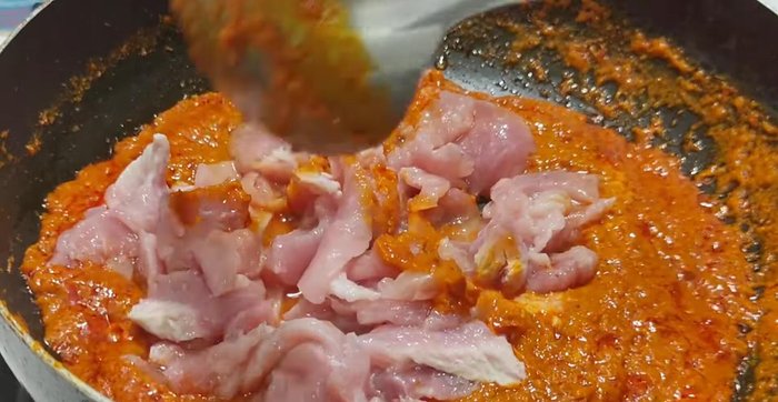 Add pork (or chicken).