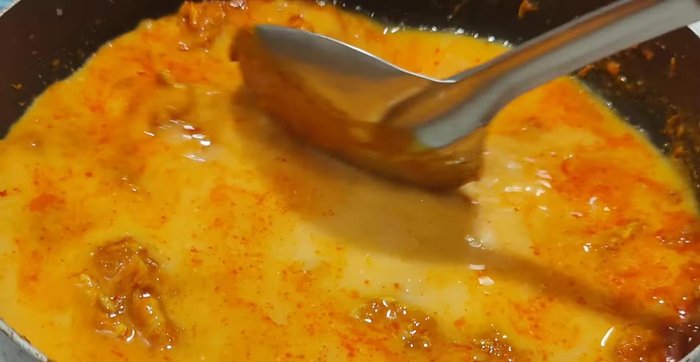 Add more coconut milk (or water if needed).