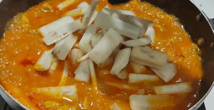 Add bamboo shoots.