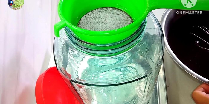 Pour the mixture into a sterilized fermentation tank.