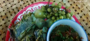 Steamed Nile Tilapia with Herbs & Spicy Papaya Salad Recipe