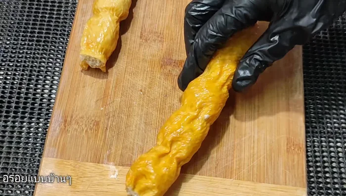 Cut the chicken rolls into bite-sized pieces (optional).