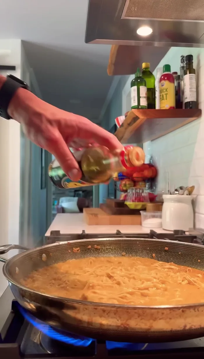 Stir until the sauce is nice and glossy.