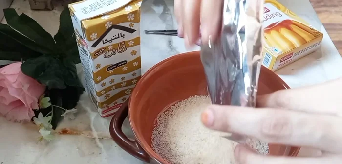 Once the pudding mix has doubled, gently fold in the coffee mixture.