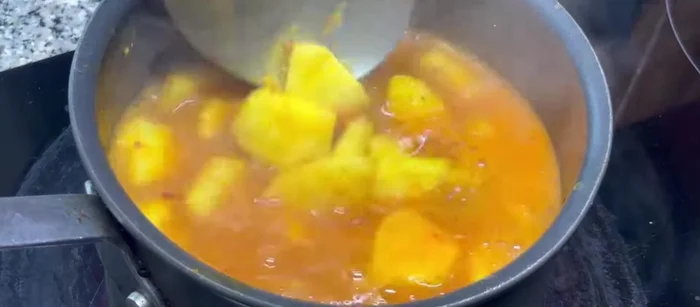 Boil until the pineapple softens (about 10 minutes).