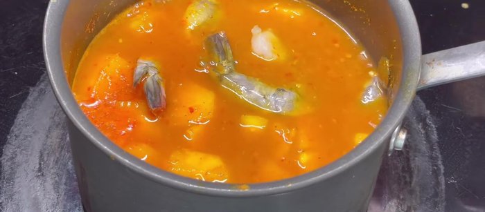 Add shrimp.