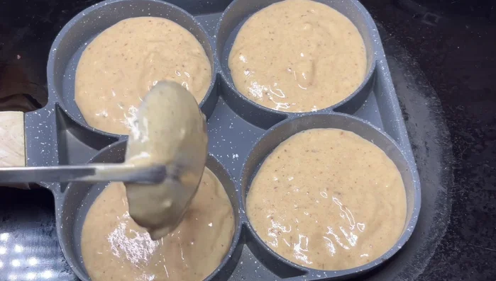 Cook until bubbles appear on the surface, then gently flip.