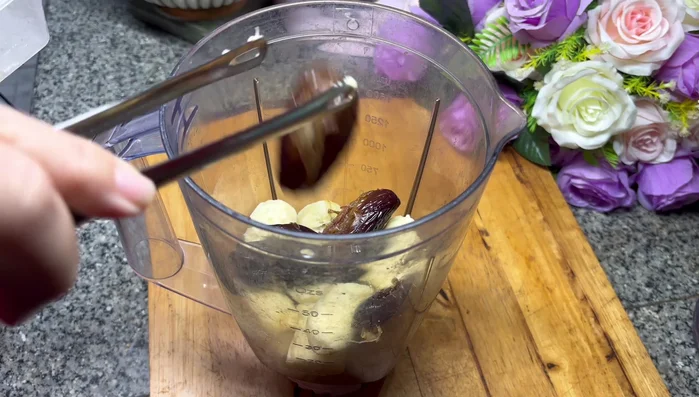 Add fresh milk, eggs, vanilla extract, and a pinch of pink salt.