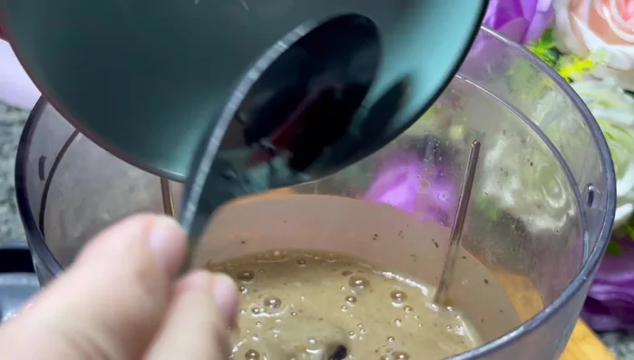 Add canola oil, baking soda, baking powder, and all-purpose flour.