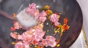 Crispy Basil Fried Egg with Holy Basil - Vietnamese Street Food