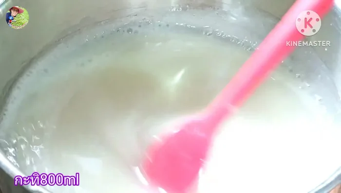 Add coconut milk (canned or fresh). Simmer on low heat for 5 minutes.