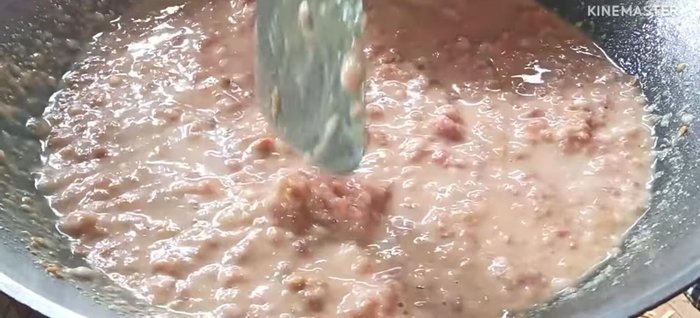 Simmer over medium-low heat until pork is cooked.