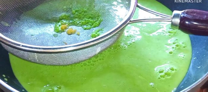 Cook the dough: Stir the dough continuously in a pan over low heat until it thickens and becomes shiny.