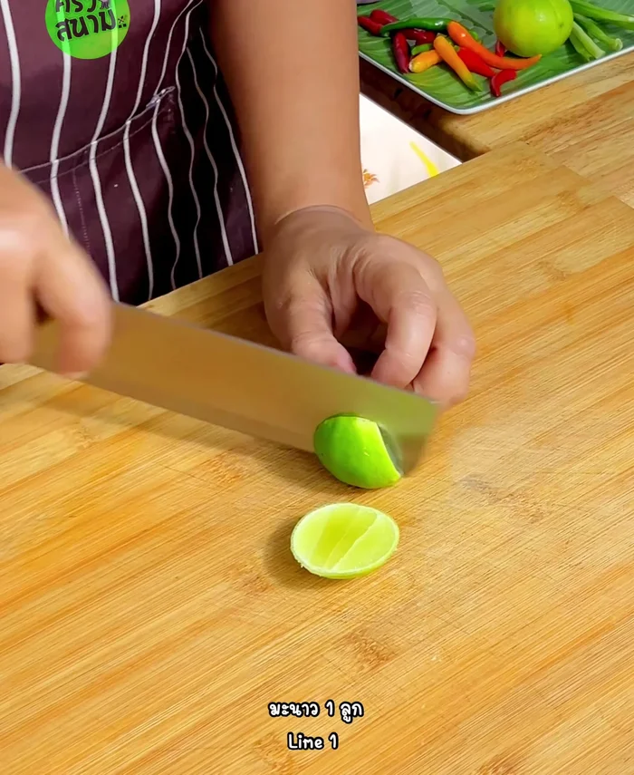 Chop coriander and fresh chili to your liking and set aside.