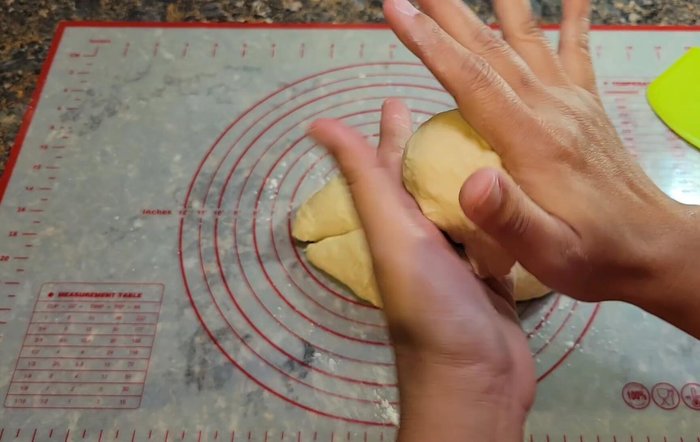 Roll each piece into a thin circle. [319.88]